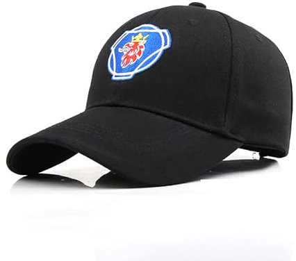 RIPPED Basecap Herren with S.A.A.B Logo, Unisex Kappe Casual Verstellbare Flex Fitted Cap für Tennis Golf Reisen-Black2||56-60cm
