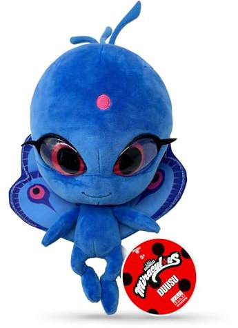 Miraculous Ladybug – Kwami Mon Ami Duusu – 24 cm großes Plüschtier für Kinder – extra weich – Premium-Harzaugen – glänzende und glitzernde Augen – hochwertige und sehr detaillierte Verarbeitung – Wyn