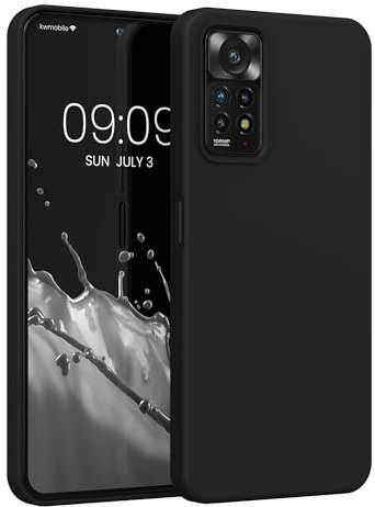 kwmobile Cover per Xiaomi Redmi Note 11 Pro/Note 11 Pro (5G) / Note 12 Pro (4G) Custodia - Back Case per Smartphone in Silicone TPU - Protezione Gommata - nero