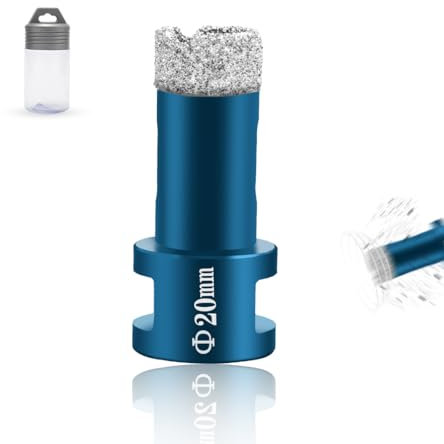 Fliesenbohrer 20mm x M14 Diamantbohrer Glasbohrer Fliesen Diamant Feinsteinzeug Bohrer für Keramik Granit Glas Porzellan Winkelschleifer
