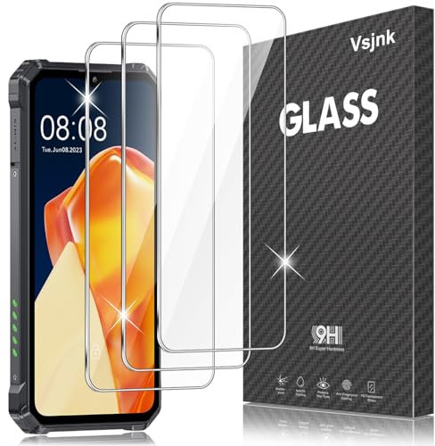 Vsjnk Verre trempé pour OUKITEL WP28 / WP28E / WP28S Film protection ecran, 3 Pièces protector HD Vitre 9H Dureté Glass Sans Bulles Anti-Rayures Compatible avec OUKITEL WP28