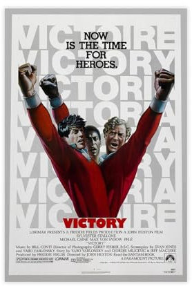DESHVA Escape to Victory – Filmposter auf Leinwand, Poster, Wandkunst, Dekor, Bild, Gemälde für Wohnzimmer, Schlafzimmer, Dekoration, ungerahmt, 50 x 75 cm