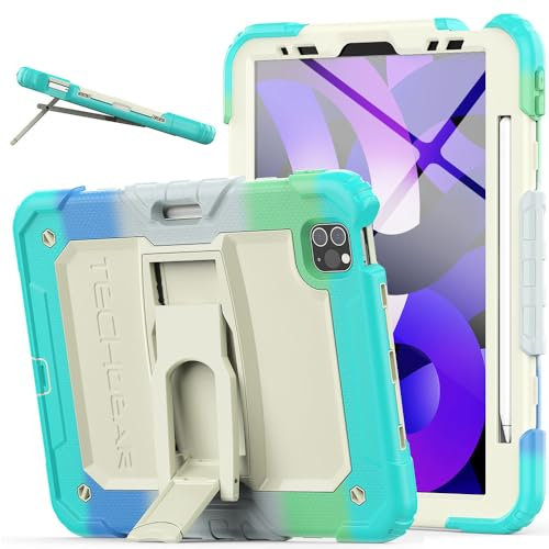TECHGEAR ArmourSHIELD Coque pour Apple iPad Air 10,9 4e/5e génération (2022/2020) et iPad Pro 11 4e/3e génération (2022/2021) Coque intégrale Robuste résistante aux Chocs, Support de Protection d'