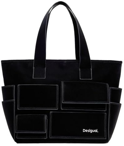 Desigual Women's Accessories PU Shopping Bag, Black