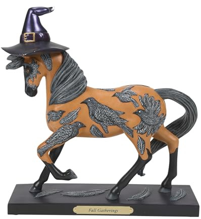 Enesco The Trail of Painted Ponies Halloween-Figur, Herbstversammlungen, 21,6 cm, Mehrfarbig