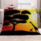 Kuscheldecke Flauschig Afrika 3D Decke 220x240 Afrikanisches Muster Wohndecke Tiere Und Pflanzen Weich und Warme Flanell Fleecedecke für Sofadecke Couchdecke Tagesdecke m5382