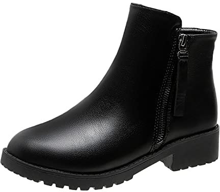 Generico Stivali Donna Termici Stivali Da Pioggia Chelsea Nero 37 EU