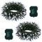 ZAIYW 2 Pack Battery Fairy Lights Christmas, 7M 70 LED String Lights with Auto Timer 8 Modes, Dark Green Wire Fairy String Lights for Christmas Wreath Tree Wedding Party Decor (Cool White)