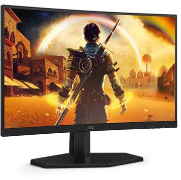 AOC Gaming C24G42E - Moniteur incurvé Full HD 24 Pouces, 180 Hz, 0,5 ms, FreeSync Premium (1920x1080, 1x HDMI 2.0, 1x DisplayPort 1.4) Noir