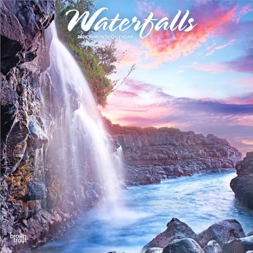 Waterfalls – Wasserfälle 2026 – 16-Monatskalender: Original BrownTrout-Kalender [Mehrsprachig] [Kalender] (Wall-Kalender)