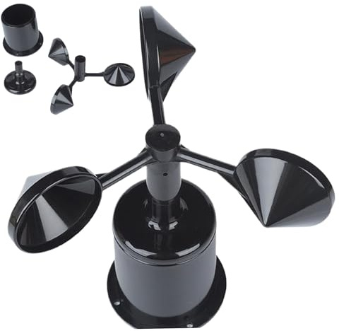 Anemometer-Schalen, wetterbeständige Kunststoff-Windgeschwindigkeits-Messgerät-Schalen, einfach zu installierende Windgeschwindigkeitsmessvorrichtung, Messzubehör..