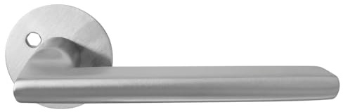 HOME IT® Türgriff aus matt gebürstetem Stahl | Türdrücker für Innentüren | 8x8x120 mm Vierkantstift | Für Türstärken von 30–45 mm geeignet