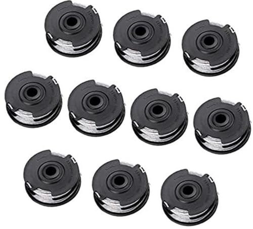 XEBRAD Line String Trimmer Replacement Spool, for Bosch, F016800351 Replacement Trimmer Spool Garden Grass Trimmer Spool Line 6m x 1.65mm, for ART 30-36 LI, ART 24, ART 27 and ART 30 (10 Pack) Garden
