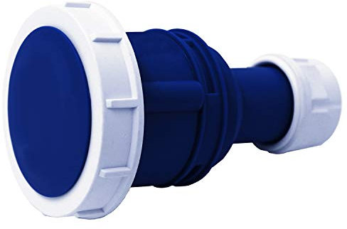 Electraline 80850 Presa Elettrica Industriale, IEC, 16A, 2P+T, 220V, IP67, Blu