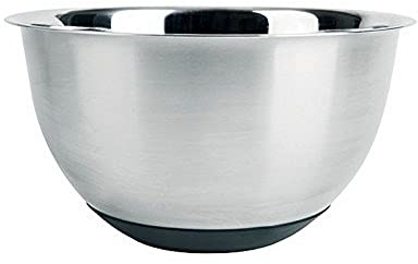 Excelsa Bowl with Non-Slip Base, Stainless Steel, Silver, 20 cm