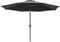 Greenbay 3m Round Parasol 8 Metal Ribs Construction Garden Furniture Parasol Outdoor Umbrella With Winding Crank & Tilt Function (Black)