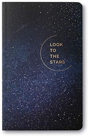Compendium Softcover Journal - Look to the Stars – A Write Now Journal with 128 Lined Pages, 5”W x 8”H