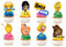 Ediblecakedecorations The Emoji Movie Aufstellbare Cupcake-Topper aus essbarem Papier, 30 Stück