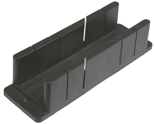 TOPEX Gehrungslade 240 x 55 x 70 mm, Gehrungsschneidlade aus Kunststoff | Für präzise Schnitte 45° und 90°, Stabiler Gehrungskasten, Für Leisten Holz Kunststoff