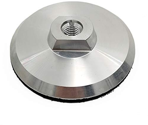 SHDIATOOL Aluminium Backer Pad 4 Zoll Haken und Schlaufen Stützteller mit M14 Laube