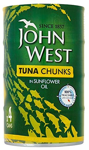 John West Tuna Chunks in Sunflower Oil 4x145g