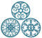 Silicone Trivet Mat - Non-Slip & Heat Resistant Kitchen Hot Pads for Countertops & Table - Kitchen Trivets for Hot Dishes & Cookware - Hot Pot Holder for Pots & Pans - Teal,Set of 3