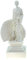 Kremers Schatzkiste Alabaster Deko Figur Hera mit Pfau 16 cm Skulptur weiß Replik griechische Götter
