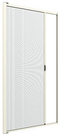 Zanzanet Zanzariera laterale orizzontale su misura rullo a molla cassonetto 50mm da incasso porte finestre antivento avvolgibile scorrevole personalizzabile colori reti Made in Italy Avorio