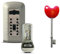 Supra C500 Key Safe Secure/Wall Mounted/Outdoor/Key Storage Device + NRS Easy Turn Disabled Toilet Access Key with Handle