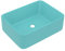 vidaXL Luxus Waschbecken mit Abflussloch Waschtisch Aufsatzwaschbecken Waschplatz Handwaschbecken Aufsatzwaschtisch Matt Hellgrün 41x30x12cm Keramik