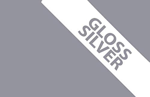 LS Bright Design Glossy Kitchen and Bathroom Vinyl Wall Tile Transfers Sheets (3 Pack x 150x150mm square, Silver)