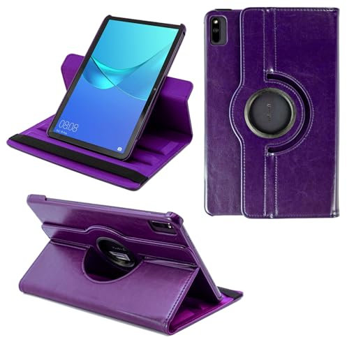 COOVY® 2.0 Funda para Huawei Matepad (10.4) Smart 360º Grados ROTACIÓN Cover Case Protectora Soporte Auto Sueño/Estela | Morado