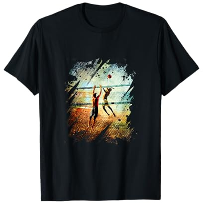 Beach Volleyball Spieler für Volleyballer & Sport T-Shirt
