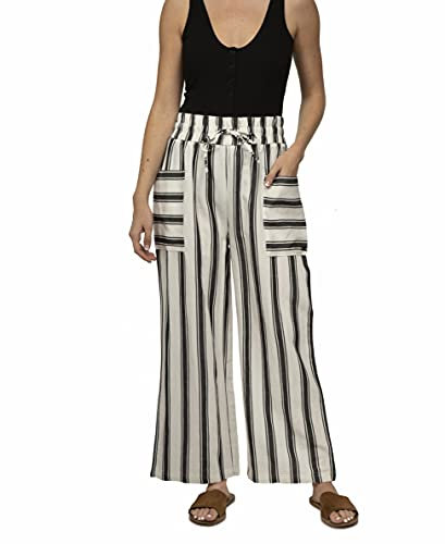 Hurley Women's Everyday Wide Leg Pant (Tofu, X-Large)