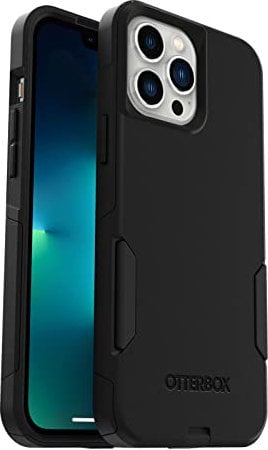 OtterBox Commuter Case for iPhone 13 Pro Max/iPhone 12 Pro Max, Shockproof, Drop proof, Rugged, Protective Case, 3x Tested to Military Standard, Antimicrobial Protection, Black, No Retail Packaging