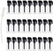 BasicPacking 100 Stück Leere 1ml Mini Transparent Glas Parfüm Testerfläschchen mit Schwarz Stopfen, Tester Fläschchen Duft-Proben Flasche Rohr für Probenahmen, Parfüm, Öle mit 10x 0.5ml Pipette