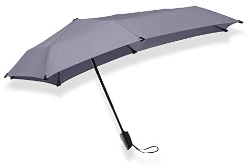 senz ° Mini-Regenschirm, automatisch, winddicht, 91 x 91 cm, Lavendelgrau