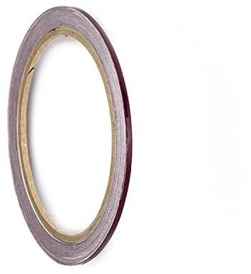 Auto Zierstreifen Weinrot Glänzend Folienstreifen Bordeaux Rot Autodekor Folie Wohnwagen Boot Basteln Modelbau (2 mm)