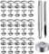 440pcs Snap Fastener Kit, BetterJonny 15mm Heavy Duty Canvas Snap Button Edelstahl Presse Stud Cap mit 3 Einstellungswerkzeuge für Boot Tasche Leder DIY Handwerk