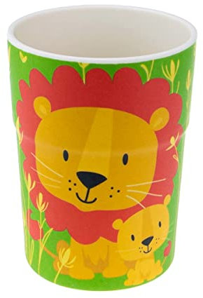 History & Heraldry Personalisierter Kinderbecher Löwe & Tiger |Melamin|250ml|
