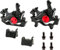 Mgoodoo MTB Hydraulische Scheibenbremse Set, Fahrrad Scheibenbremse Sets vorne und hinten Line Pulling Hydraulische Scheibenbremse, Schwarz,Scheiben 160mm