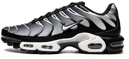 Nike Herren-Fitness-Sneaker, Schwarz/Metallic Silber/Weiß, 45 EU