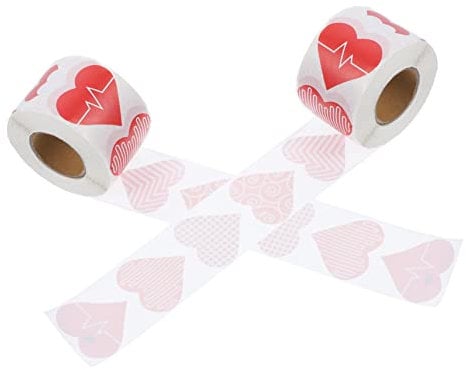 DECHOUS 2 Briefumschläge Aufkleber Muster DIY Gastgeschenke Selbstklebende Aufkleber Valentinskarten Backen Basteln Aufkleber Hochzeit Verpackung Party