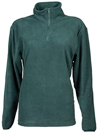 CHEMAGLIETTE! Felpa Pile Mezza Zip Donna - Felpe da Lavoro Micropile Poliestere, Maglia Tuta Felpata Invernale Maglie Senza Cappuccio Tinta Unita, Modello LIOLAD