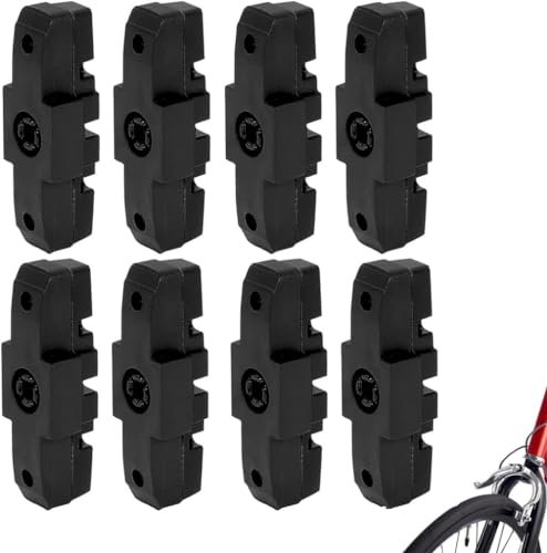 LIFENGFF Magura Hs11 Bremsbeläge,8 Stück Magura Bremsbeläge,für Magura Hs11/ Hs22/ Hs24/ Hs33 Hohe Bremsleistung 4 Paar Bremsschuhe Fahrrad Bremsbelag Schwarz Für Fydraulische Felgenbremse