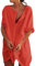 callmo Damen-Strandkleid-Cover-Up | Mit Rund Ausschnitt Knopfleiste Kurzarm Beach Strandponcho Pareos & Strandkleider Sommerkleid Locker Vertuschen Shirt für Urlaub Button-Down-Hemdkleider