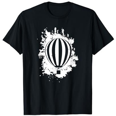 Heißluftballon Ballone Ballonfahren Fliegen Am Horizont T-Shirt