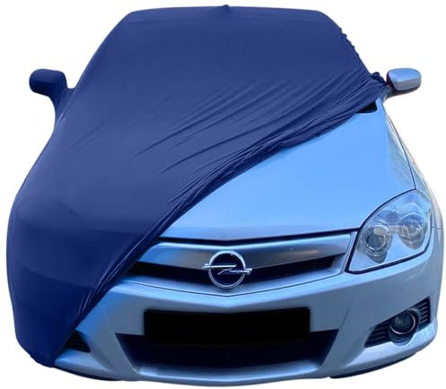 Star Cover Indoor Autoabdeckung kompatibel mit Opel Tigra TwinTop mit Spiegeltaschen SUPER Soft Stretch