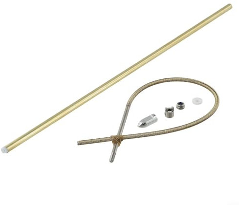 CWOQOCW Flexibles Kabel für Antriebswelle, RC-Boot, 4 mm, CW/CCW, Flexwelle, Stützmutter Antrieb, Hund, wichtige Komponente (350 mm-CW)