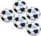 BESTonZON 5 Piezas Soporte Inflable para Bebidas Posavasos para Bebidas Posavasos Inflables Playa Flotador Inflable Piscina Inflable Bebida Flota Posavasos De Fútbol Portavasos Reutilizable